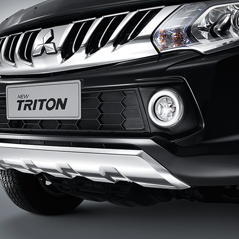 กระจังหน้าใหม่ โครเมียมรมดำ