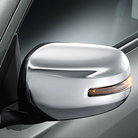 กระจกมองข้างโครเมียม พร้อมไฟเลี้ยว ปรับและพับด้วยไฟฟ้า