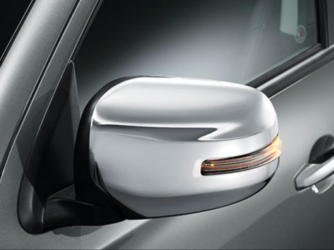 กระจกมองข้างโครเมียม พร้อมไฟเลี้ยว ปรับและพับด้วยไฟฟ้า