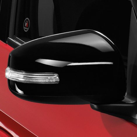 กระจกมองข้างสีดำ พร้อมไฟเลี้ยวแบบ LED