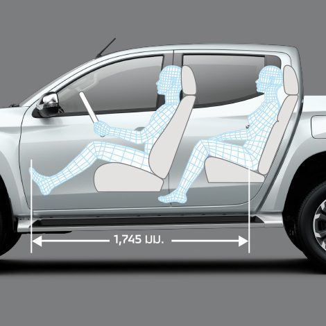 พื้นที่ภายในห้องโดยสารกว้างขวาง