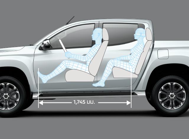 พื้นที่ภายในห้องโดยสารกว้างขวาง