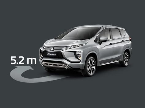 รัศมีวงเลี้ยวแคบสุด รัศมีวงเลี้ยวแคบเพียง 5.2 ม. ช่วยให้คุณ เลี้ยวกลับรถ และถอยจอดได้อย่างง่ายดาย